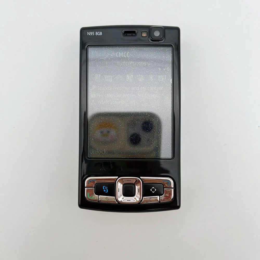 Nokia N95 8GB 5MP WIFI Bluetooth FM radio Mobile Phone Russian Arabic Hebrew Keyboard Made in Finland